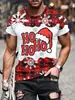 Camiseta de Navidad Camiseta de Papá Noel con Trineo 3D Atuendo Casual para Fiesta Navideña Camiseta para Niños Camisa para Hombres Camiseta de Bicho para Mujeres