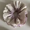 Estilo Coreano Qingti Doble Encaje Anillo para el Cabello Intestino Grueso para Mujer Sentido de Alta Calidad Bola en la Cabeza Cuerda para Atar el Cabello Estilo Perezoso Hermosa Cabeza