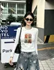Blusa de Algodón Acanalado Guangzhou Shisanxing 220g para Mujer, Corte Ajustado, Manga Larga, Segunda Colección de Verano, Exclusivamente para Suministro a Tiendas Físicas