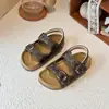 Sandalias Birkenstock Sencillas para Niños 2026 Verano Nuevas Zapatos Casuales con Estampado Retro Sandalias de Playa de Suela Suave para Niños y Niñas