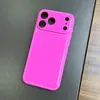 Adequado para Iphone18Pm Gelatina Janela Grande TPU Capa de Celular Apple 17 Cor Pura Simples Macio Transparente Capa de Celular