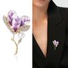 Broche de flor de hibisco simple y moderno estilo coreano, pétalos multicapa, temperamento de alta gama, ramillete, pin para cuello, venta al por mayor de fábrica grande