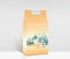Bolsa de embalaje para ladrillo de arroz al vacío 5 kg bolsa gruesa de alta calidad para embalaje de arroz bolsa de arroz de papel kraft al vacío de grado alimenticio