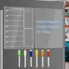 Pizarra magnética acrílica para notas y mensajes, personalizada para bricolaje, borrable, de escritura magnética, para venta al por mayor transfronteriza