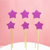 Cartão de decoração de estrela de amor dourada e prateada brilhante, bolo de aniversário, tamanho grande e pequeno, bandeira, estrela de cinco pontas, bolo, cartão