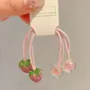 Cuerda Doble para el Cabello de Niña Mariposa de Cristal Cola de Caballo Banda Elástica Alta Diadema de Corazón de Princesa No Lastima el Cabello