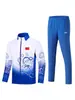 Nuevo Conjunto de Uniformes Deportivos de Equipo Chino para Hombres y Mujeres, Adecuado para Eventos Deportivos y Entrenamiento, Uniformes de Clase de Entrenamiento de Equipo de Primavera y Otoño, Disponible para Impresión