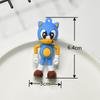 Nuevo llavero de Sonic Sonic de PVC con pegamento suave, muñeco Super Mouse Sonic, colgante para niño, venta al por mayor