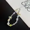 Nuevo Colgante de Cámara CCD con Lazo Verde y Amarillo Funda de Teléfono Cordón Nicho Polaroid Cordón de Cuentas DIY