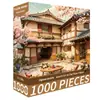 Puzle de 1000 piezas Sakura Town Fabricante Popular Transfronterizo Alta Dificultad Alivio del Estrés Juguete Educativo para Niñas Regalo de Cumpleaños