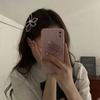Dongdaemun Nuevo Estilo ~ Pinza para el Cabello de Perla con Flor Grande para Mujer Clip para Flequillo Parte Trasera Accesorios para el Cabello Niñas Clip Lateral Clip Superior