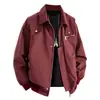 Jaqueta de Rua Americana de Mercadorias de Fujian Conjunto Primavera e Outono Masculino Roupas Masculinas de Alta Qualidade Jaqueta Bomber Gola Lapela Cool Canalha