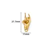 Pingente Grande Mão de Pedra Aço Inoxidável Acessórios para Joias DIY Pingente de Colar Artesanal Pingente Dourado Acessórios de Aço Titânio