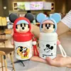 Taza Termo Mickey Stitch Portátil Compacta Bolsillo de Niñas Taza de Agua de Aspecto Atractivo Mini Infantil de Acero Inoxidable