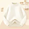 Suéter para niña, nueva colección otoño/invierno 2026, prenda base de cuello alto, conjunto de invierno de una pieza de forro polar engrosado para niños