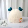 Chapéus de Lã para Recém-Nascidos e Crianças Pequenas, Chapéus de Tricô Fofos e Quentes de Inverno para Meninos e Meninas, Novos Chapéus Infantis Estilo Coreano