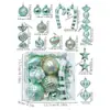 Bola de Navidad de plástico nueva transfronteriza 16 formas especiales multipaquete Decoración navideña colgante pequeño para árbol de Navidad