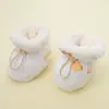 Sapatos de Bebê Solado Macio Sapatinhos de Pano para Recém-Nascidos Algodão Grosso 0-12 Meses Sapatos para Crianças Pequenas Masculinos e Femininos Sapatos de Proteção para os Pés