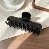 Pinza para el pelo de lunares blancos y negros coreana, estilo retro simple, pinza versátil de color gelatina para la parte trasera de la cabeza, pinza de tiburón