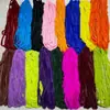 Tiras Planas de Piel de Conejo Blanca, Accesorios Hechos a Mano para Ropa, Cheongsam, Adorno de Encaje, Traje Tang, Decoraciones para Zapatos y Sombreros con Cabeza de Tigre, Incrustaciones de Piel