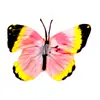 Cabeza de Flor de Mariposa de Goma Suave de Plástico, Decoración del Hogar con Flores Artificiales, Arreglo de Boda, Adornos al por Mayor, Decoración de Mesa para Exteriores
