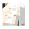 Papel de Tejido Jierou Sin Aroma 3 Capas 100 Hojas 6 Paquetes Empaque Grande Servilletas de Tejido Facial para el Hogar