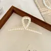 Pin de Perla Grande Pinza para la Parte Posterior de la Cabeza Pasador de Pelo Pinza de Tiburón de Gama Alta Pasador de Pelo Elegante Nuevo 2022