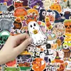 50 Pegatinas Lindas de Halloween Dibujos Animados Decoración Festiva para Portátil Impermeables de PVC Cultural y Creativa Transfronteriza al por Mayor