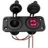 Cargador de Coche 2025 Venta Caliente Transfronteriza para Coche RV Modificado Táctil Cargador Rápido para Coche con Cable Cargador de Coche