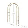 Arco de bodas arco de rosas de jardín enrejado trepador soporte para plantas de jardín soporte de flores de hierro para patio exterior
