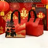 Bolsas Térmicas para Llevar Estilo Año Nuevo para Comida, Postres, Té de Leche, Bolsas de Empaque Desechables Comerciales de Tela No Tejida con Papel de Aluminio, Engrosadas