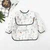 Paraguas niños impermeable babero manga larga mameluco impermeable bebé tafetán de poliéster para bebé ropa de comedor impermeable al por mayor