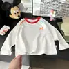 Camiseta Blanca Casual de Algodón Puro para Niños Camiseta Básica de Manga Larga Raglán para Niñas Tallas Mediana y Grande Tops de Manga Larga para Primavera y Otoño para Niños