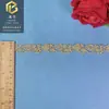Renda Bordada com Estrela para Acabamento de Barra Dourada Computadorizada Fita de Renda para Laço DIY Acessórios para Roupas Infantis Venda por Atacado em Estoque Cor Dourada 2cm