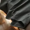 Ecosil Fibra de Madeira Feminina Gola V Hot Girl Manga Curta Ombro Caído Camiseta Cor Sólida Top Roupas Femininas de Verão