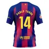 2526 Camiseta de Fútbol Local Barcelona Número 10 Yamal Lewandowski Pedro Versión Fan Número Impreso Al por Mayor