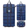 Maleta de Equipaje Universal Plegable con Ruedas Expansible 158 Maleta de Facturación para Aerolínea Capacidad Extra Grande Bolsa para Estudiar en el Extranjero Mudanzas Viajes