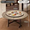 Mesa de Comedor Plegable Mesa de Comedor Estilo Vintage Mesa de Comedor Doméstica para 10-12 Personas Mesa de Comedor Redonda 2026 Nueva Mesa Redonda Grande