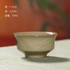 Juego de té de kung fu creativo de celadón Longquan, taza de té, taza personal, tazón de té pequeño, taza de bambú de seis colores con grietas de hielo de cerámica