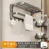 Estante para Toallas con Ventosa, Montaje en Pared sin Taladro, Cuatro Ventosas, Estante de Almacenamiento para Baño, Estante de Almacenamiento para Juego de Toallas de Inodoro
