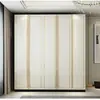 Yaxinge Estilo Lujo Ligero Armario a Medida con Panel E0 y Puertas de Gabinete, Personalización para Toda la Casa, Armario Combinado con Marco de Metal