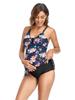 Traje de Baño Tankini Adelgazante que Cubre el Vientre para Maternidad Traje de Baño Estilo Europeo y Americano Traje de Baño de Dos Piezas Estilo Falda