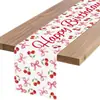 Amazon Cross-border Nova Mesa Runner Série Aniversário Mesa Runner Festa Decoração de Mesa de Jantar Têxteis Domésticos Criativos Exquisitos