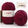 Hilo Suave de Coral Fleece Apto para la Piel, Hilo de Toalla Esponjoso de Tres Hebras, Bufanda Tejida a Mano para DIY, Hilo Grueso