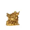 Yang Tongji Loja de Cobre Atacado Artesanato em Cobre Ornamentos Tartaruga Dragão Buda Risonho Buda Maitreya Ornamentos do Salão Buda Risonho Montado em Tartaruga