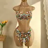 AYJ Estilo Nuevo Transfronterizo Europeo y Americano Bloques de Color Cadena de Perlas y Piedras Preciosas Camisola Sexy Cadena en el Pecho para Chica Popular Beade