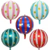 Globos de foil de estrella a rayas tridimensionales 4D de 22 pulgadas para fiestas de cumpleaños, decoraciones de Año Nuevo y bodas, globos de colores mixtos