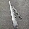 Cesta de mimbre para tejer, aguja de cierre para cesta de tejer, bolsa de mano, herramienta para enhebrar, tubo de conexión de alambre de acero inoxidable de 2,4 mm