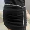 Corrente de Cintura de Pérolas Corrente Feminina Vestido Cinto Fino Verão Combinação Total Acessórios para Suéter Hanfu Camisa Cinto Modelador de Cintura Fina