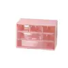 Caja de almacenamiento de escritorio minimalista para sala de estar, seis compartimentos, multi-compartimentos, tipo cajón, caja de escritorio para documentos, caja de almacenamiento a prueba de polvo multicolor